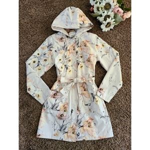 Kensie floral raincoat